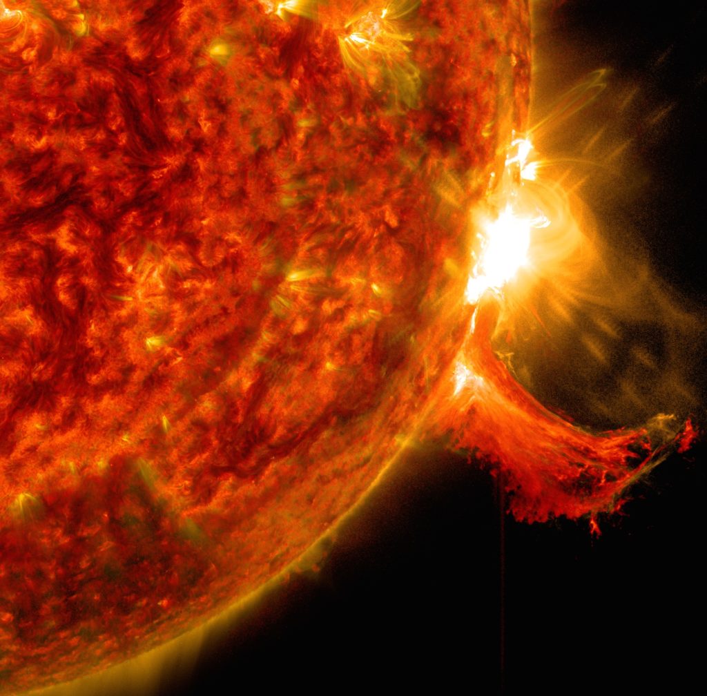 Solar Flares, Blackouts and the Carrington Event Life by Numbers